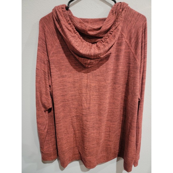 Maurices In Motion Zip-Up Long Sleeve Hoodie Lightweight Heathered Red Size XXL - Picture 5 of 7